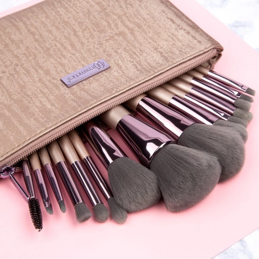 Bộ Cọ Trang Điểm Chuyên Nghiệp 15 Cây BH COSMETICS Lavish Elegance BHBO01.1